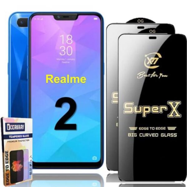 Realme 2 Super-X Tempered Glass
