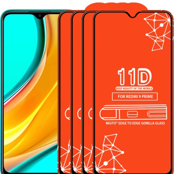 Redmi 9 Prime G-Tel 11D Tempered Glass
