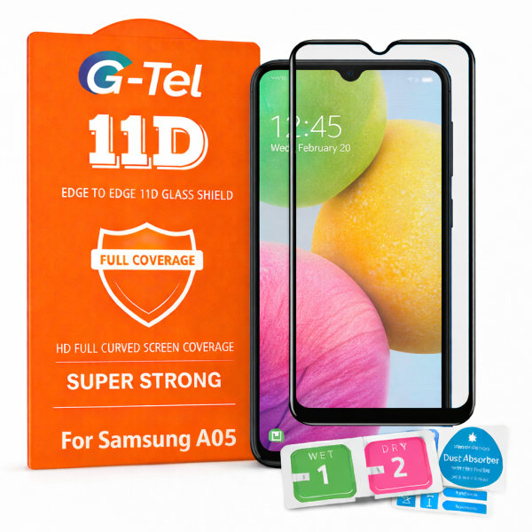 Samsung A05 G-Tel 11D Tempered Glass
