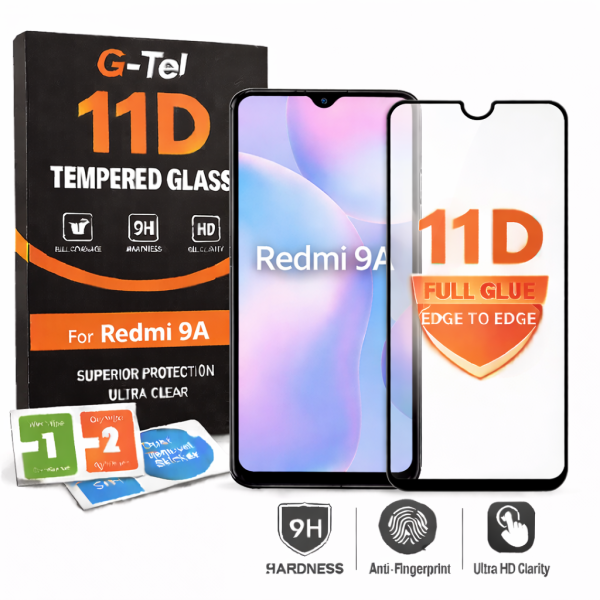 Redmi 10A G-Tel 11D Tempered Glass
