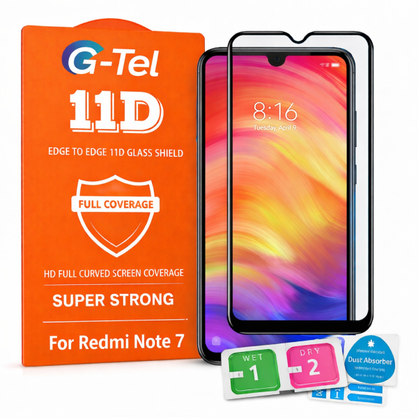 Redmi Note 7s G-Tel 11D Tempered Glass