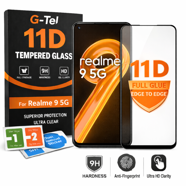 Realme 9 5G G-Tel 11D Tempered Glass