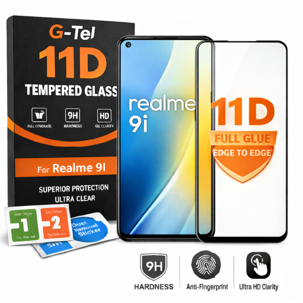 Realme 9i 5G G-Tel 11D Tempered Glass