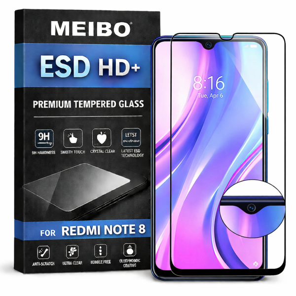 Redmi Note 8 MEIBO ESD HD+ Temper Glass