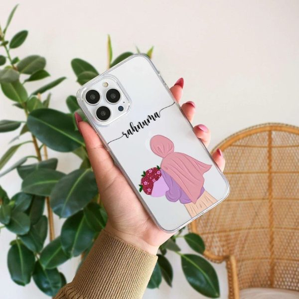 Hijab Girl Clear Name Case Design 19