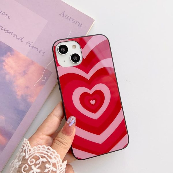 Red Y2K Heart Case
