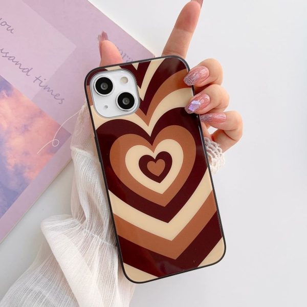 Brown Y2K Heart Case
