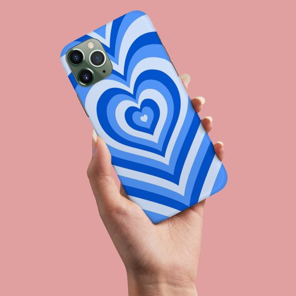 Blue Y2K Heart Case